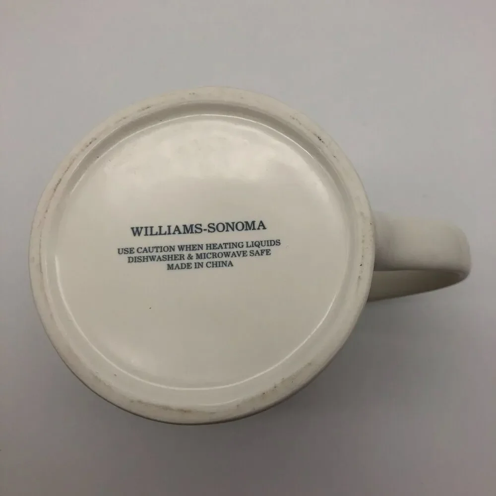 Williams Sonoma Monogram Coffee Tea Mug Initial 